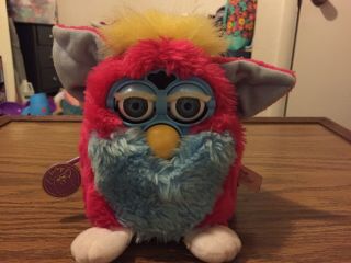 Tiger 1999 Furby Babies Toy Model 70 - 940 Pink And Blue With Tags