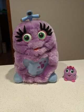 1999 Trendmasters Wuv Luvs Mommy & Baby Interactive Toy Blue/purple Both