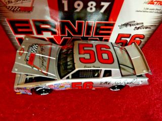 Ernie Irvan 1987 56 Dale Earnhardt Chevrolet 1/24 Action Nascar Diecast Silver