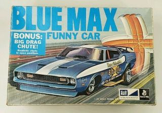 Mpc 0747 Blue Max Ford Mustang Funny Car Harry Schmidt 1/25 Model Built