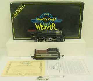 Weaver 1961 Brass Pennsylvania 4 - 6 - 0 G - 5 Steam Loco & Tender - 3 Rail Ln/box