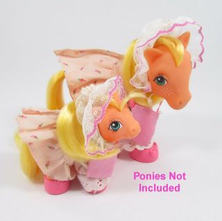 Vintage G1 My Little Pony Mommy &baby Set ✦ Sunday Stroll ✦ Complete No Pony