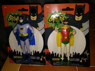 Dc Batman Classic Tv Batman & Robin Bendable Figure Figurine