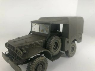 L@@k Us Army 3/4 Ton 4x4 Weapons Carrier Truck Built Painted 1:35 W/cover