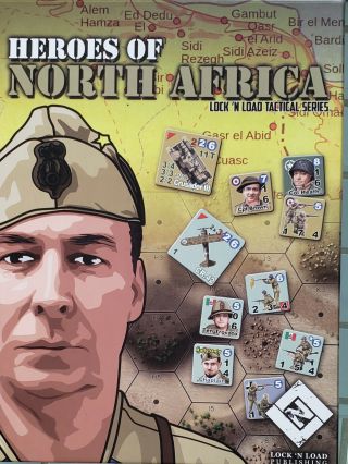 Lock N Load Wargame Heroes Of North Africa Box With Xmaps