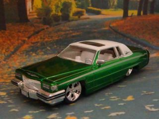 Pimped Out 1985 85 Cadillac Coupe Deville Brougham 1/64 Scale Limited Edition G
