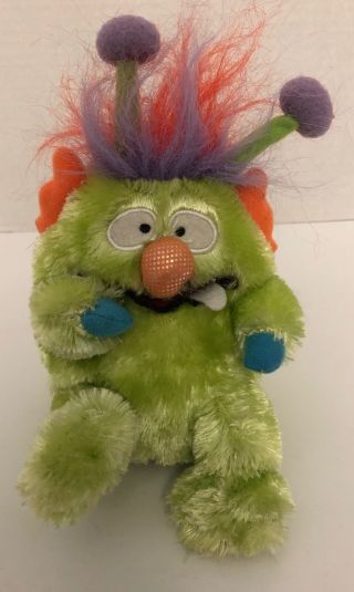 Gemmy Mahna Mahna Monster Singing Animated 6 " Green Purple Figure Plush Toy