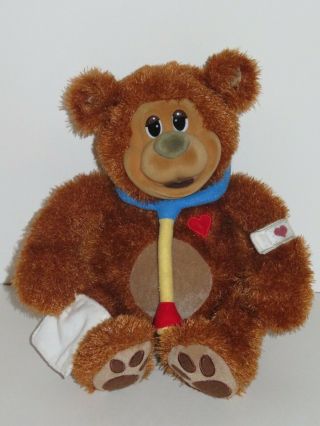 Pawpalz Lil Boo Boo Teddy Bear Interactive Toy Hosung Doctor Sick Get Well Doll