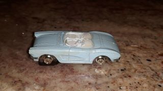Vintage Atlas Blue 58 Corvette Convertible Slot Car