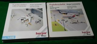 Herpa 1:500 Scale Airport Accessories I & Airport Accessories Ii (30 Parts)