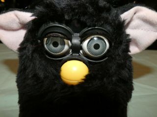Vintage 1998 Furby 70 - 800 Repair Black with Gray Eyes 2