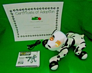 Spin Master Zoomer Dalmatian Black & White Puppy Robot Dog Interactive 2012