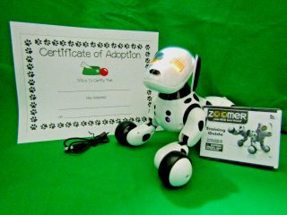 Spin Master Zoomer Dalmatian Black & White Puppy Robot Dog Interactive 2012 2