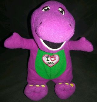 Barney Singing " I Love You " Stuffed Animal Plush 9 " Tall