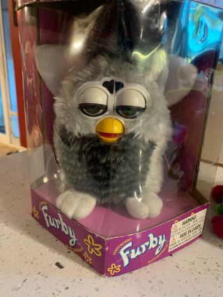 Furby 70 - 800 Series 1 Tiger Snowball Electronic Toy - Gray