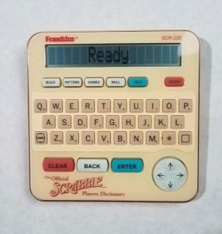 Official Electronic Scrabble Players Dictionary Hand Held Franklin Scr - 226
