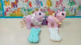 Vintage My Little Pony Newborn Twins Sniffles And Snookums Very Cute