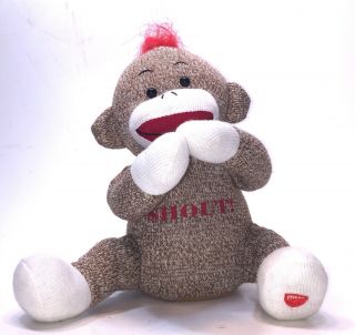 Singing Moving Dancing Sock Monkey 10 " Plush Toy Stuffed Animal