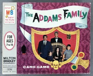 1965 Milton Bradley " The Addams Family " Card Game