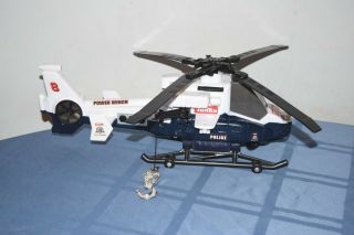 Tonka Police Rescue Helicopter With Lights,  Sounds & Retractable Winch Hook Toy