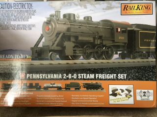 Rail King Pennsylvania 2 - 8 - 0 Steam Freight Set