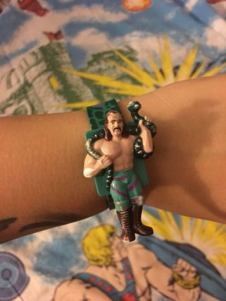 1991 Jake “the Snake” Roberts Rubber Wristwatch,  Collectible Toy Wwf Wrestling