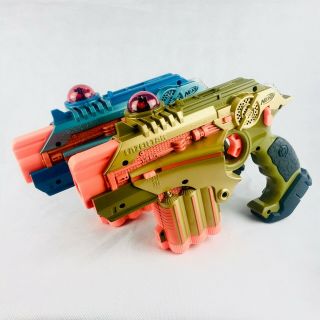 Nerf Phoenix Ltx Lazer Tag Gun Set Of 2 Blue And Gold (guns Only)
