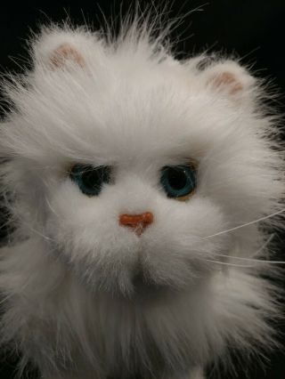 2009 FurReal Friends Plush Cat Kitty White Hasbro Great Walks Purrs Cute 2