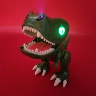 Green Zoomer Chomplingz Interactive Dinosaur T - Rex Dino With Lights And Sounds