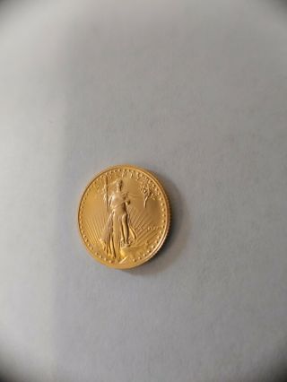 1987 P American Gold Eagle Bullion Coins Mcmlxxxvii $5 Tenth Ounce Gold
