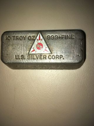 10 Troy Oz Silver Bar (. 999)