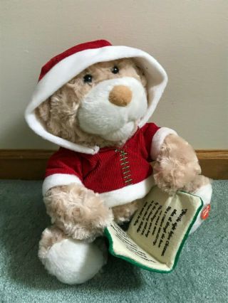Sound N Light Animatronics Plush Bear Reads Twas Night Before Christmas Story