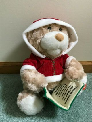Sound N Light Animatronics Plush Bear Reads Twas Night Before Christmas Story 2