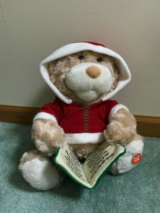 Sound N Light Animatronics Plush Bear Reads Twas Night Before Christmas Story 3