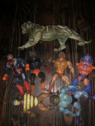 Assortment Mattel He Man Action Figures Some Missing Arms