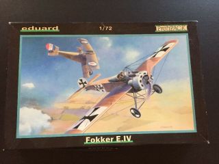 Eduard 7025 Fokker E.  Iv 1:72 Model Kit Profipack Partially Started