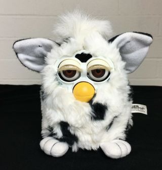 1998 Dalmation Furby Tiger Electronics With Brown Eyes,  Not