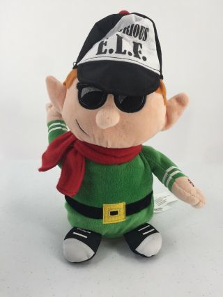 Animated Gemmy Rapping Notorious Elf Dancing Singing Plush