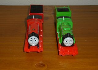Thomas & Friends Trackmaster James & Henry Motorized Train Engines Mattel 2