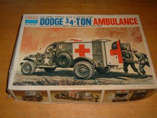 Older Peerless Model U.  S.  Army Dodge 3/4 - Ton Ambulance Wc - 54 Type Kit 3511