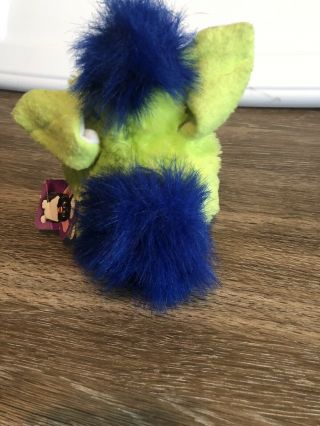 Lime Green And Blue Furby With Brown Eyes 2