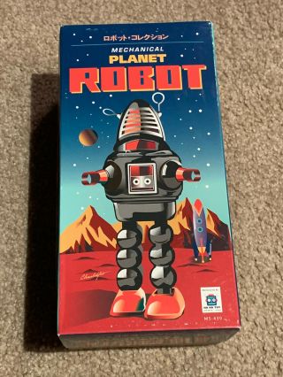 Mechanical Planet Robot Red Schylling Lost in Space Wind up Key Tin Metal Retro 2