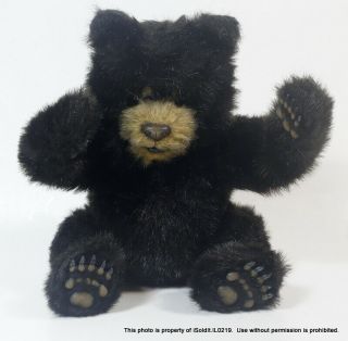 Vintage Furreal Black Bear Hasbro Tiger Electronics 2004 Snores Sniffs Yawns,