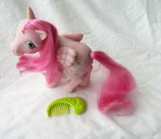 Vtg G1 Hasbro My Little Pony Heart Throb Pegasus - W/ Moon Comb