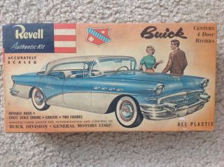 1956 Buick Century Revell Model Car Kit H - 1203 - 6:98 Early Release Open Box