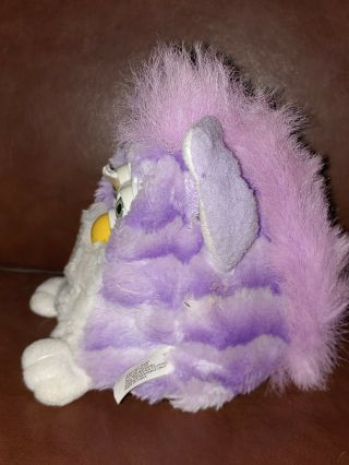 Tiger Electronics Furby Babies Purple Striped with Green Eyes 1999 2