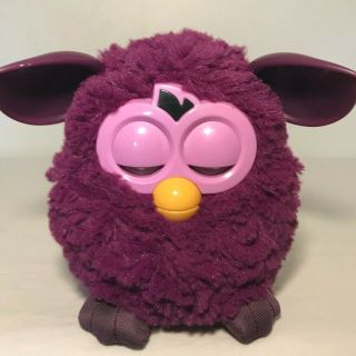 2012 FURBY Purple Hasbro Interactive Electronic Robotic Toy Pink Face Yellow 2