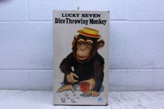 Alps Lucky Seven Dice Rolling Monkey Battery Powered