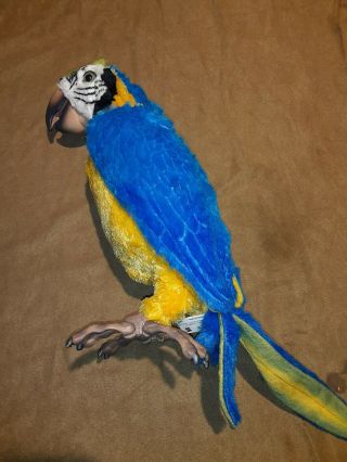 Fur Real Friends Squawkers McCaw Talking Interactive Parrot Bird Only 2
