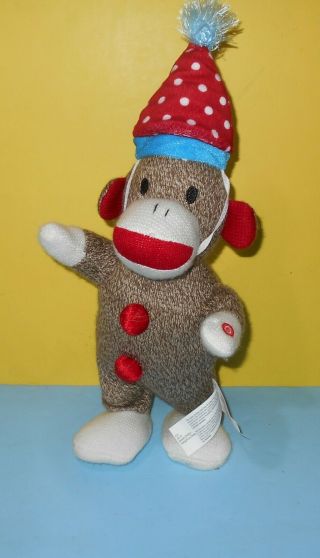 Gemmy Dancing Animated Singing Sock Monkey 14 " Plush They Say It 